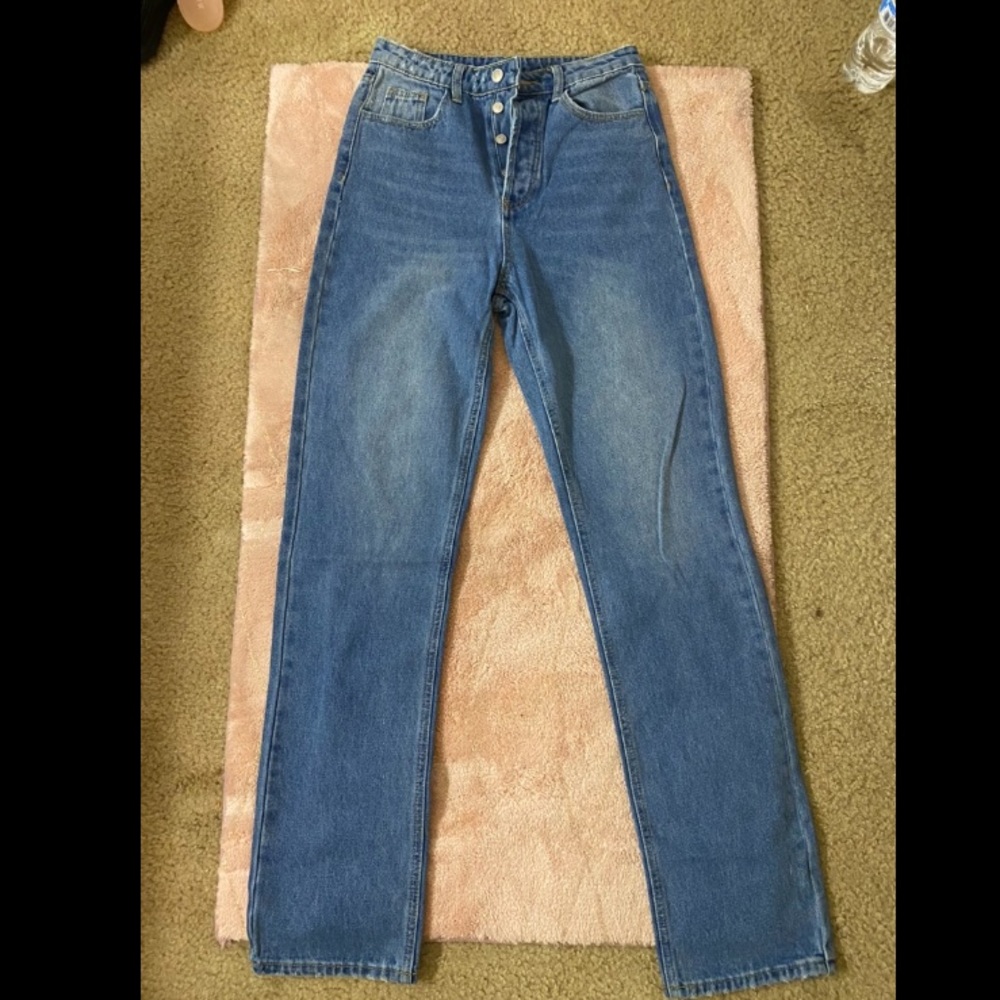 Shein Zipper Fly Boyfriend Jeans